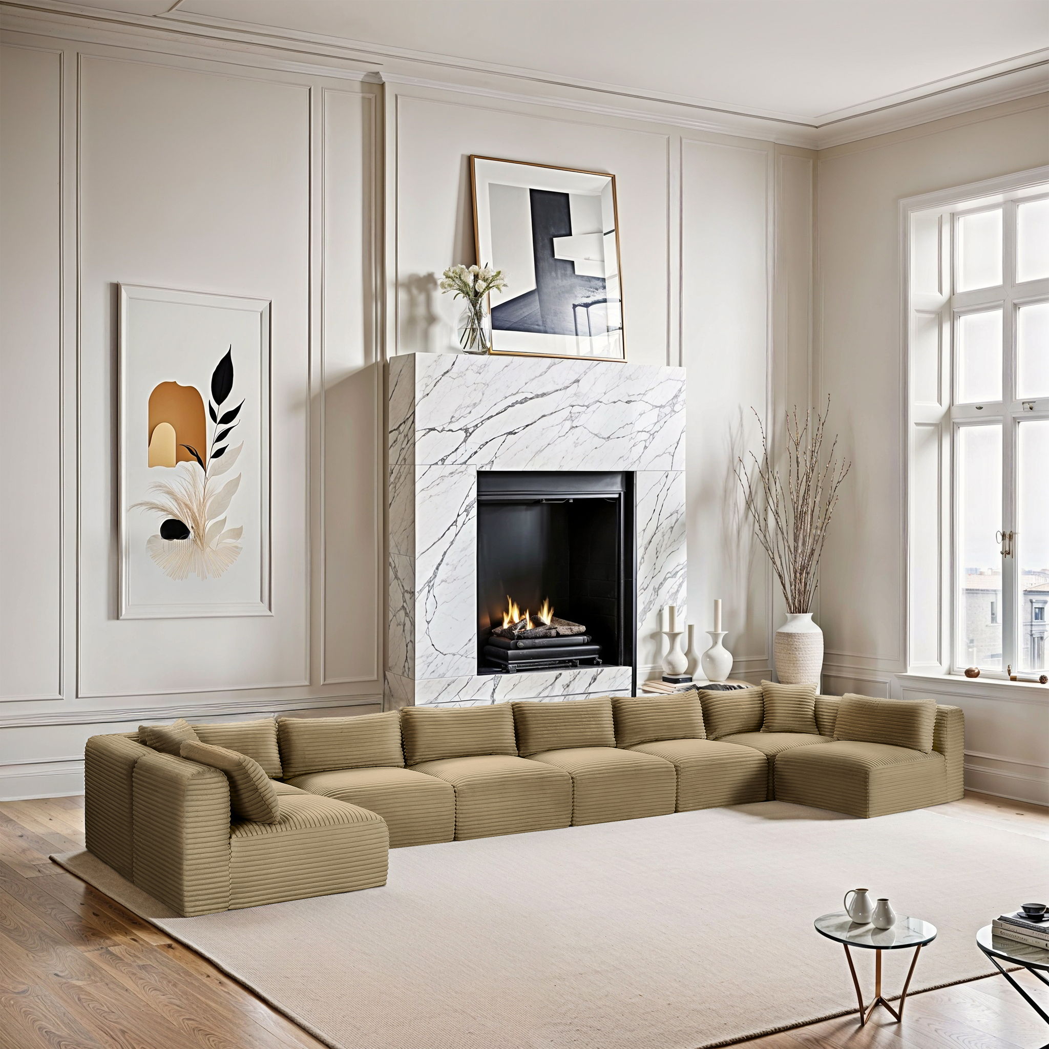 Shaggy - 8 Piece Modular U-Shaped Armless Sectional - Urban Living Furniture (Los Angeles, CA)