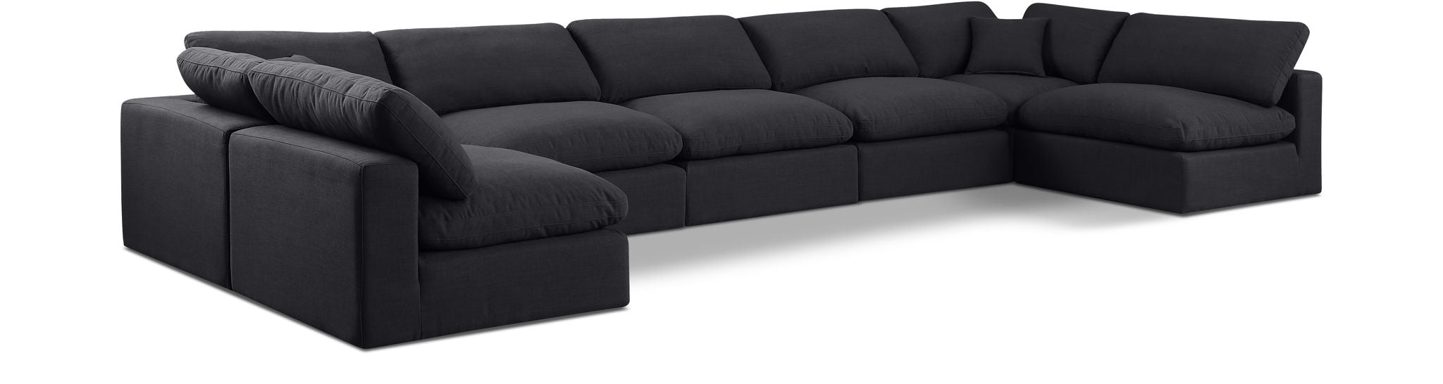 Comfy - 7 Piece Linen Modular Armless Sectional - Urban Living Furniture (Los Angeles, CA)