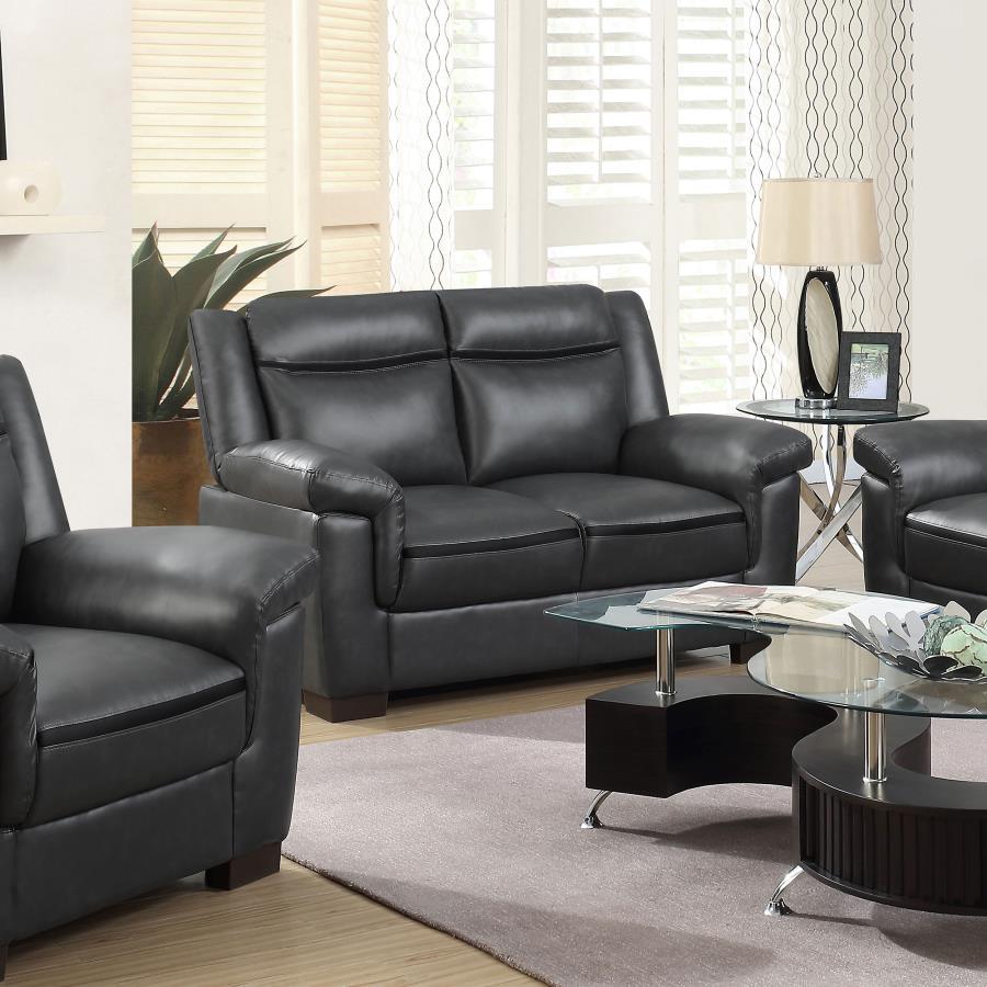 Arabella - Upholstered Padded Arm Loveseat - Gray - Urban Living Furniture (Los Angeles, CA)
