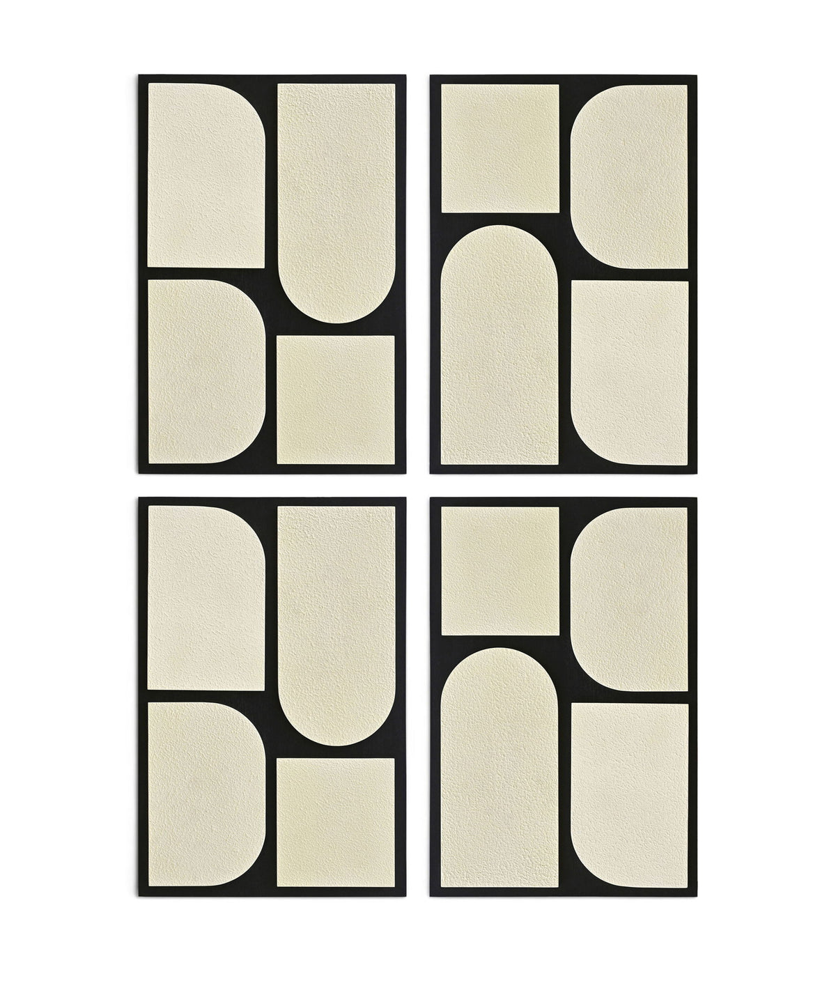 Icon - Mango Wood 4 Piece Wall Art