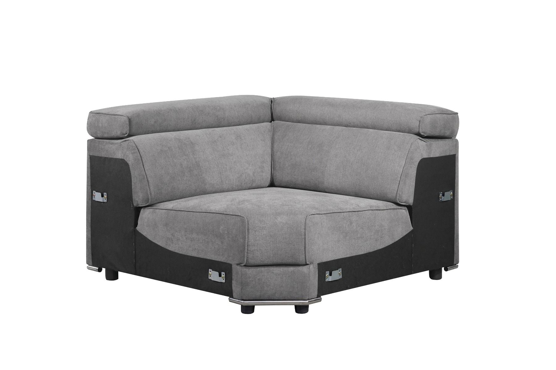 Alwin - Wedge - Dark Gray Fabric - Urban Living Furniture (Los Angeles, CA)