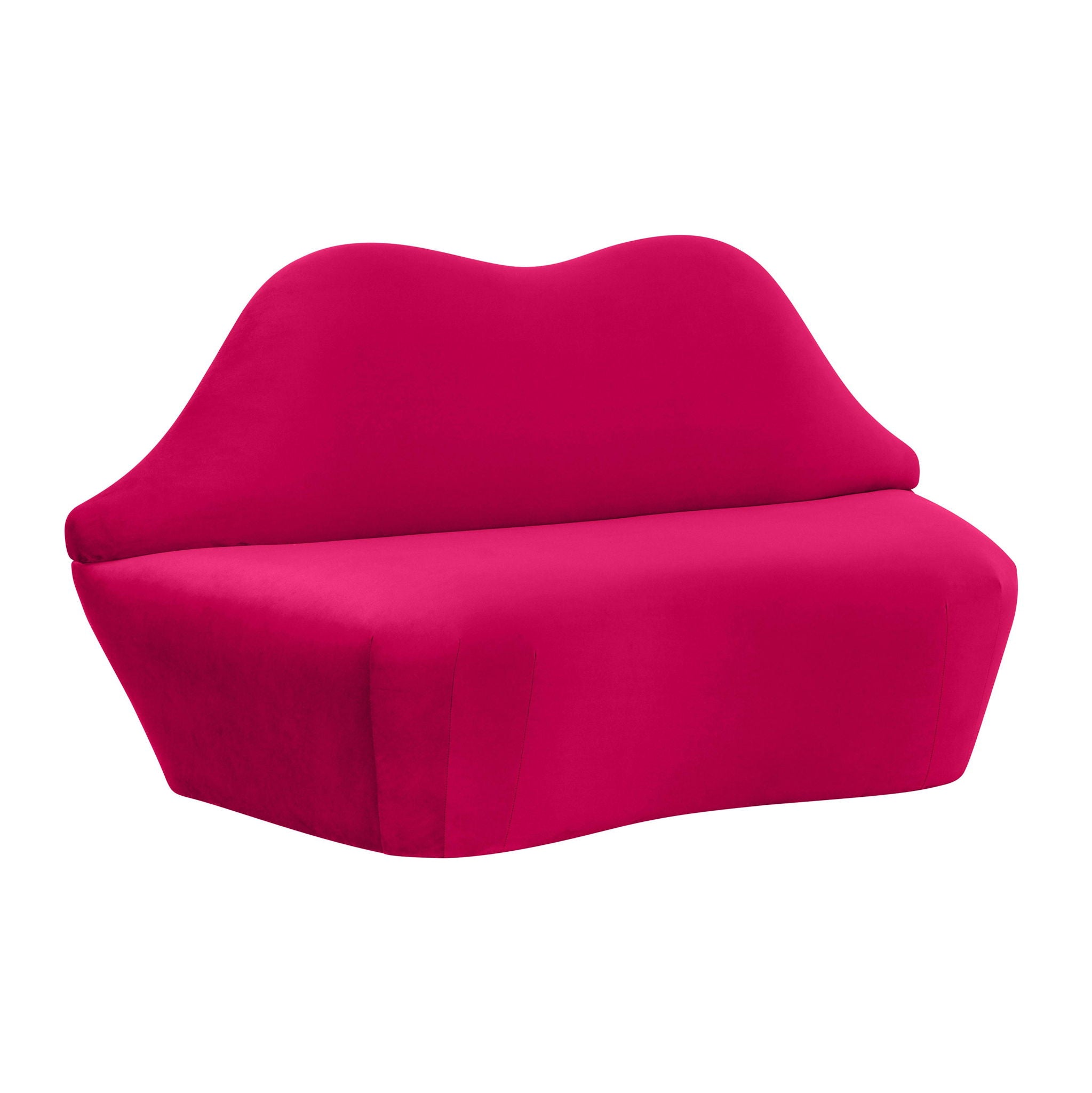 Lips - Velvet Settee - Hot Pink - Urban Living Furniture (Los Angeles, CA)