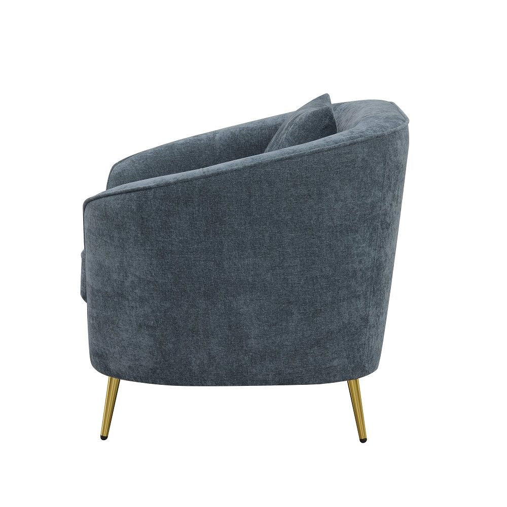 Nakendra - Loveseat With 2 Pillows - Cobalt Gray - Urban Living Furniture (Los Angeles, CA)