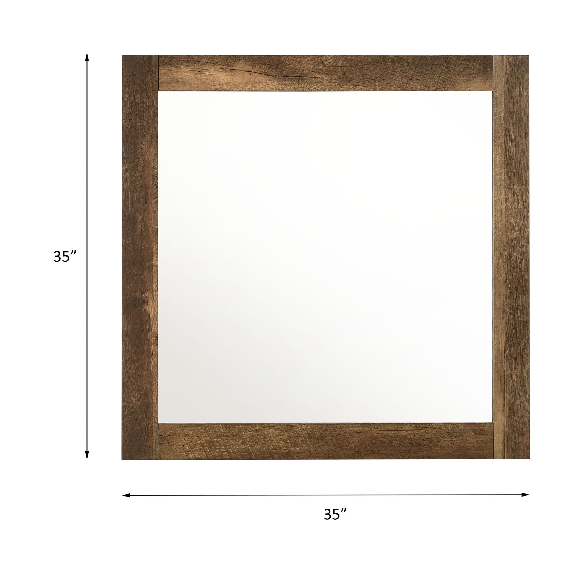 Morales - Mirror - Rustic Oak - Urban Living Furniture (Los Angeles, CA)