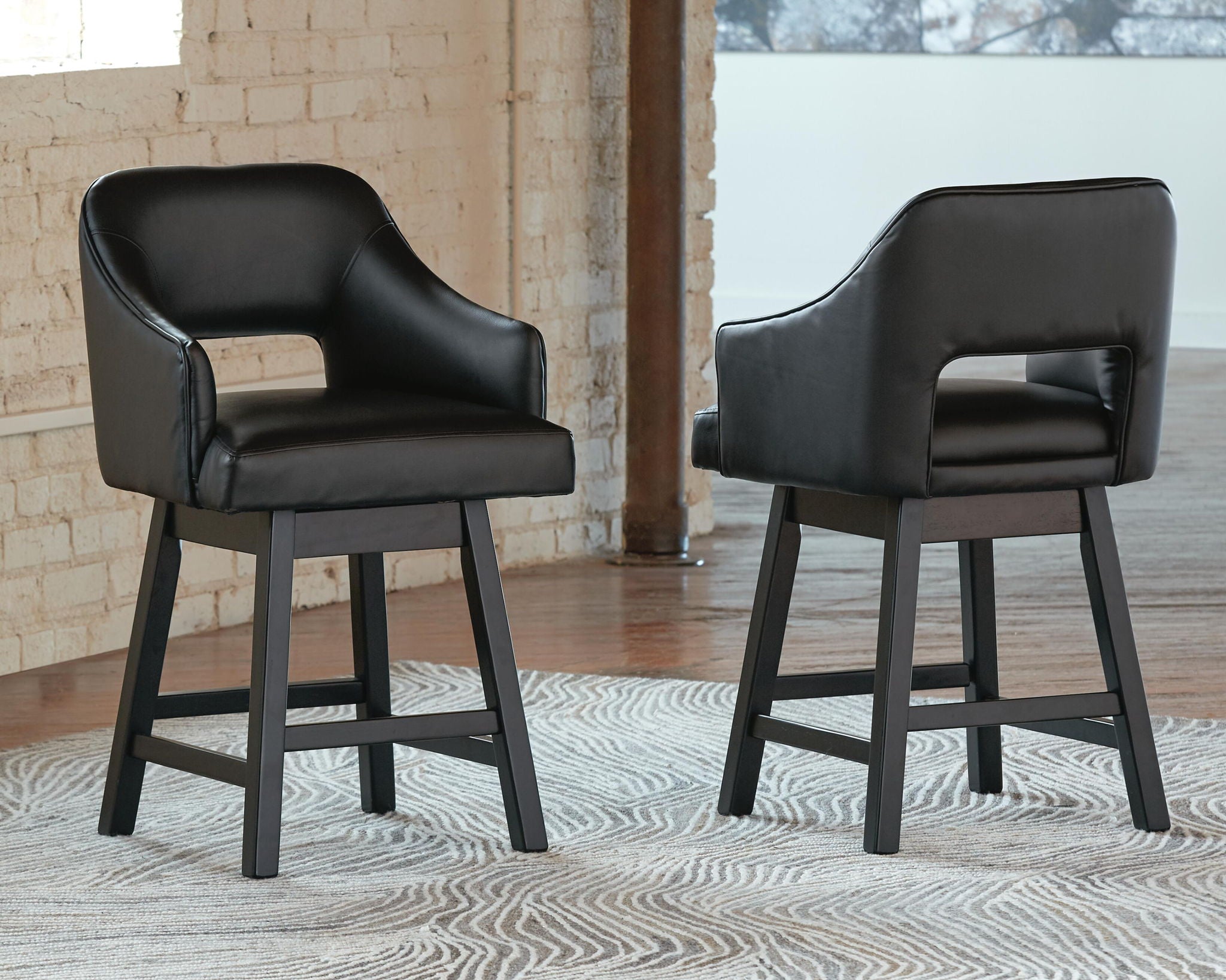 Tallenger - Upholstered Swivel Barstool (Set of 2) - Urban Living Furniture (Los Angeles, CA)