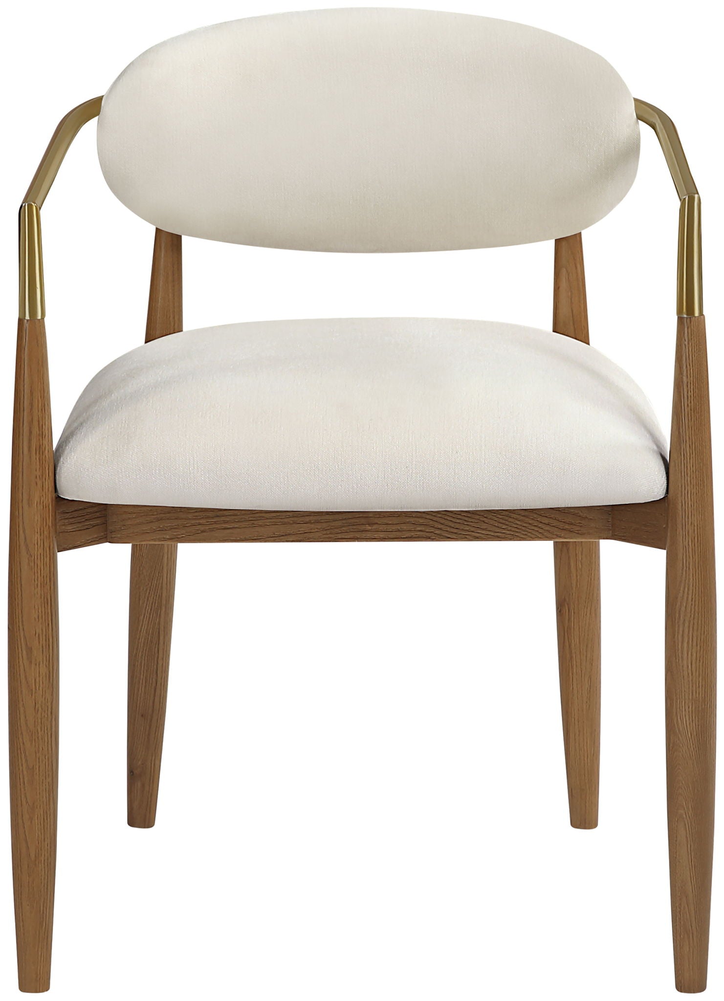Riccio - Fabric Dining Arm Chair (Set of 2) - Walnut Frame - Urban Living Furniture (Los Angeles, CA)