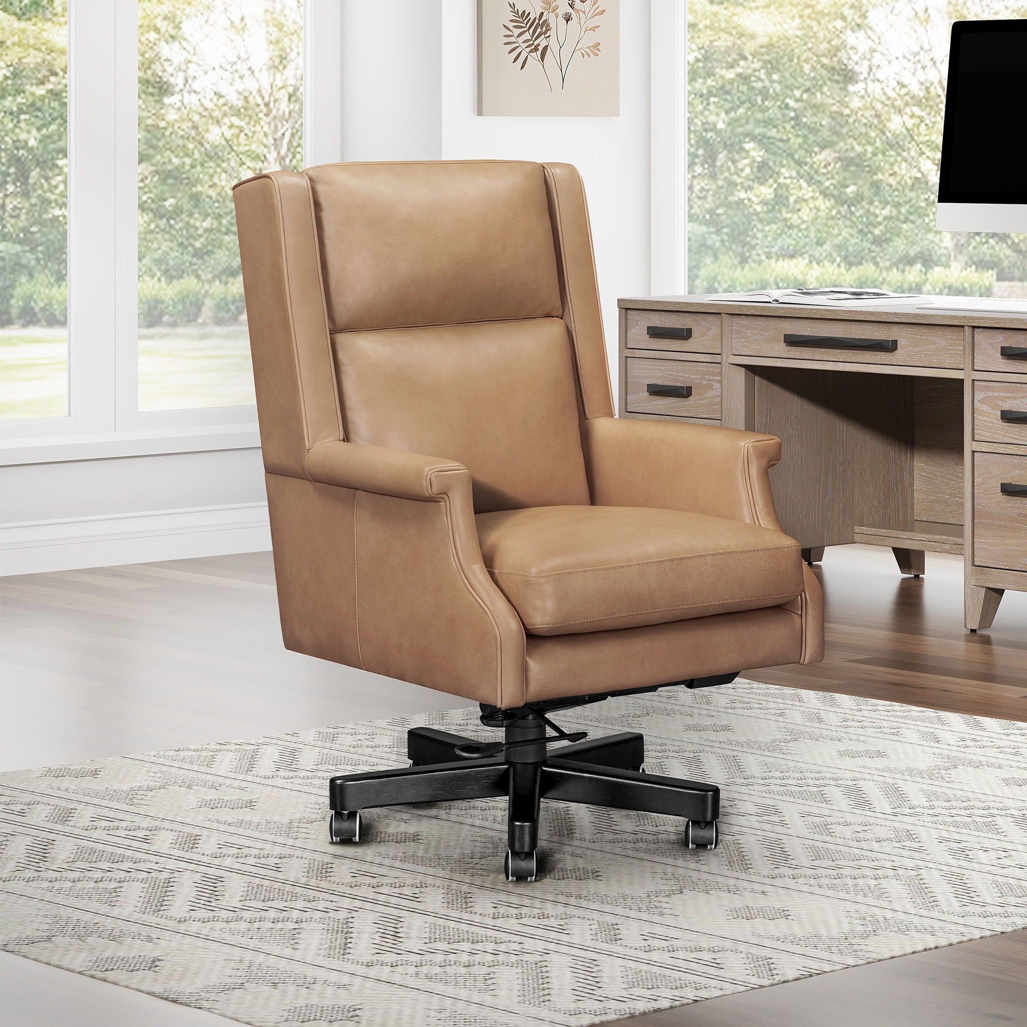 Dc132 - Leather Desk Chair - Urban Living Furniture (Los Angeles, CA)