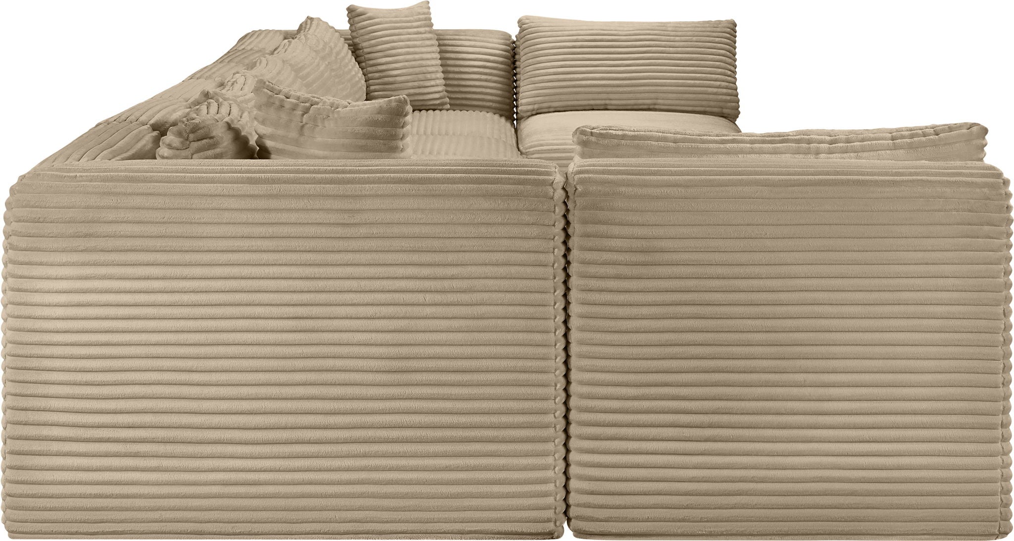 Shaggy - Fabric 8 Piece Modular U-Shaped Armless Sectional - Urban Living Furniture (Los Angeles, CA)