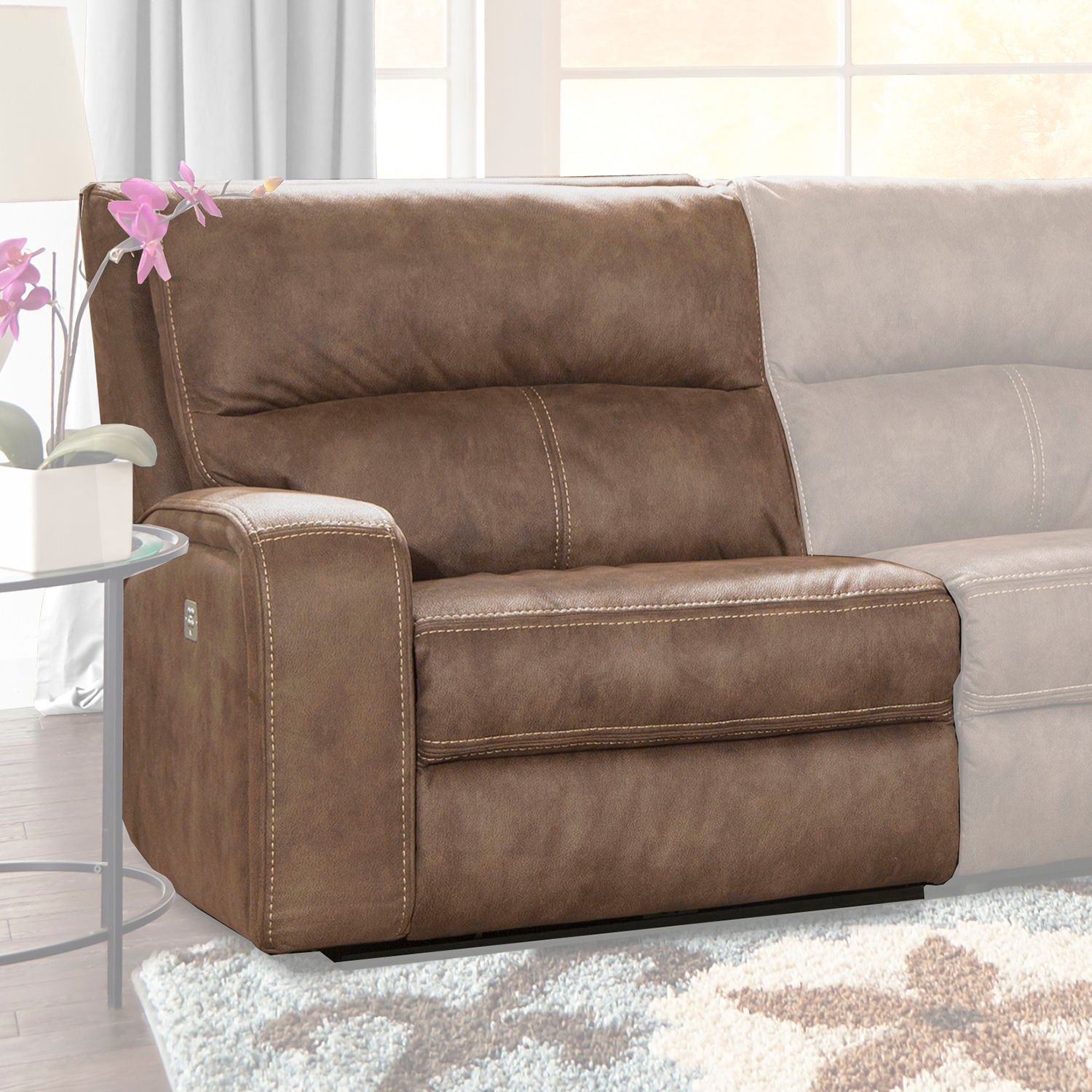 Polaris - Power Left Arm Facing Recliner - Kahlua - Urban Living Furniture (Los Angeles, CA)