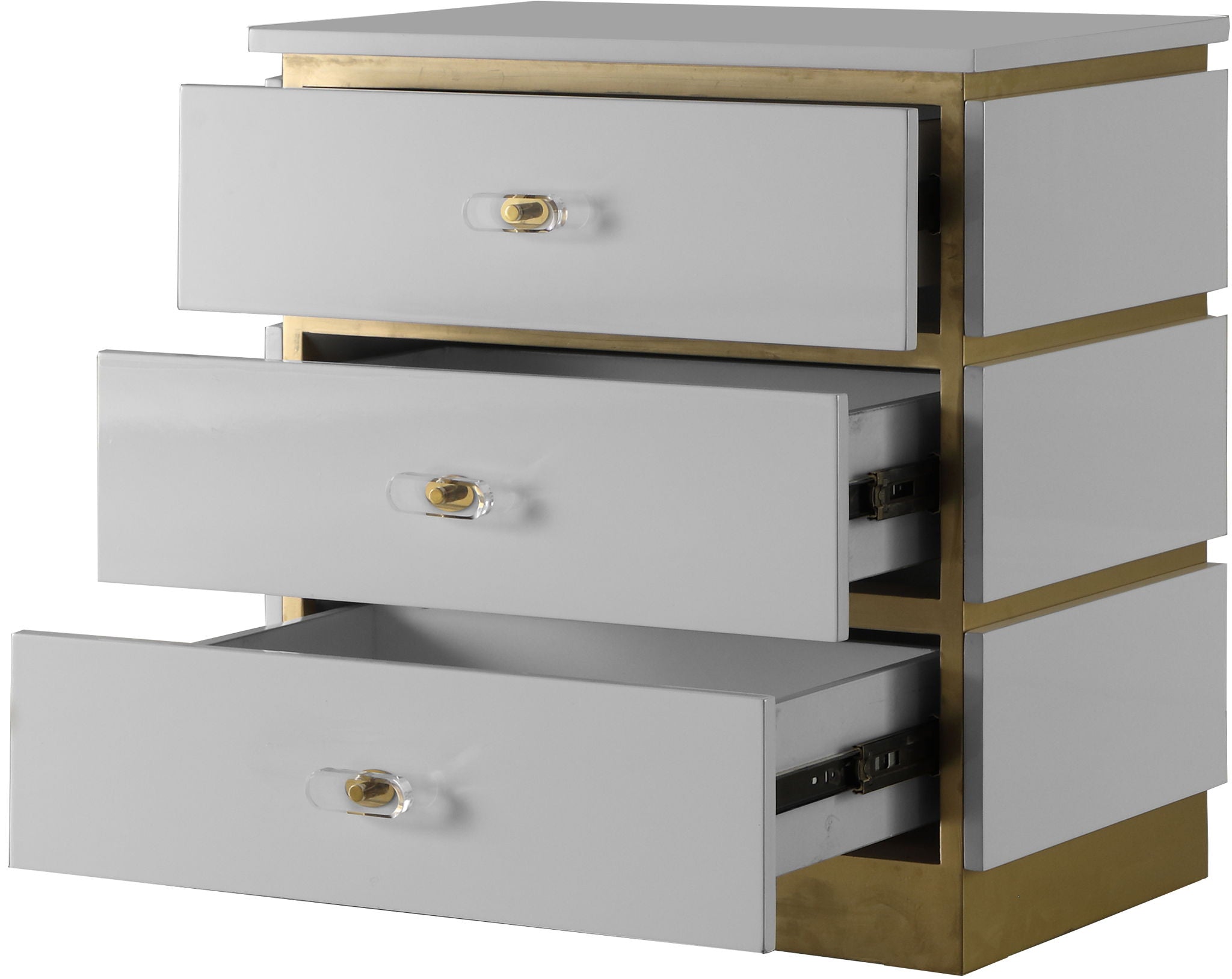 Esme - Side Table - White Lacquer - Urban Living Furniture (Los Angeles, CA)