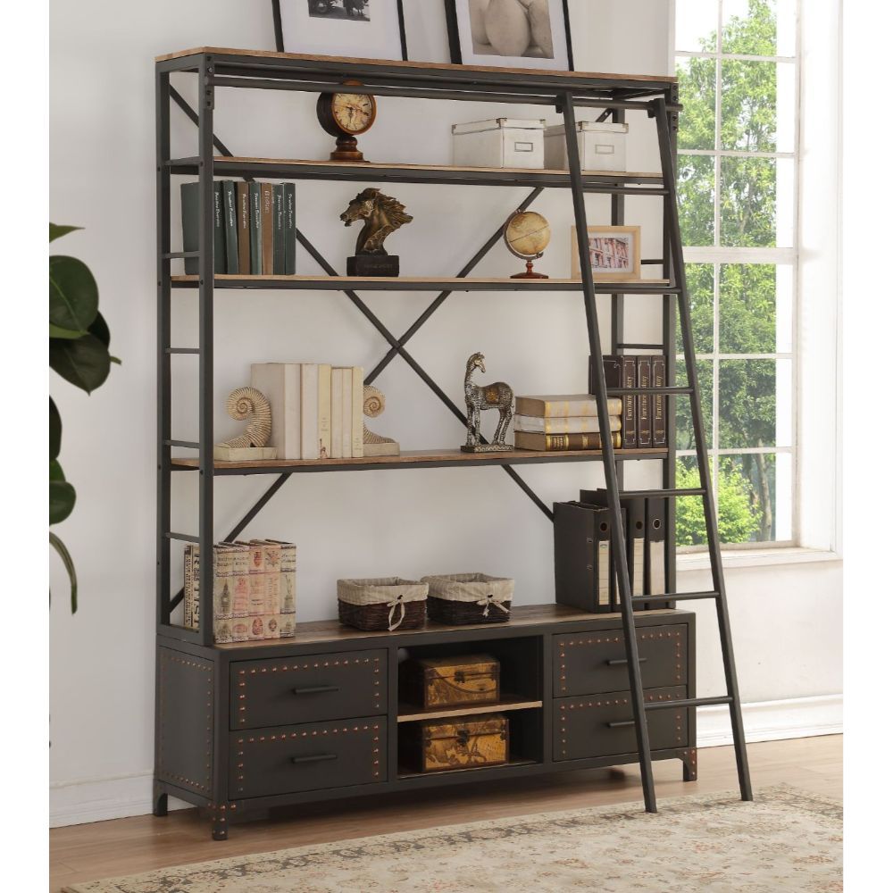 Actaki - Bookshelf & Ladder - Urban Living Furniture (Los Angeles, CA)