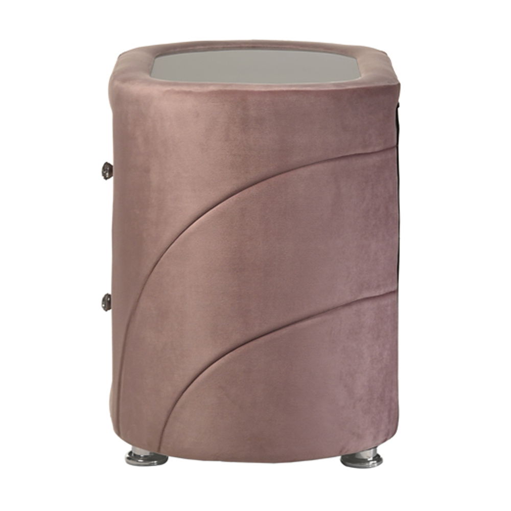 Salonia - Nightstand - Pink Velvet - Urban Living Furniture (Los Angeles, CA)