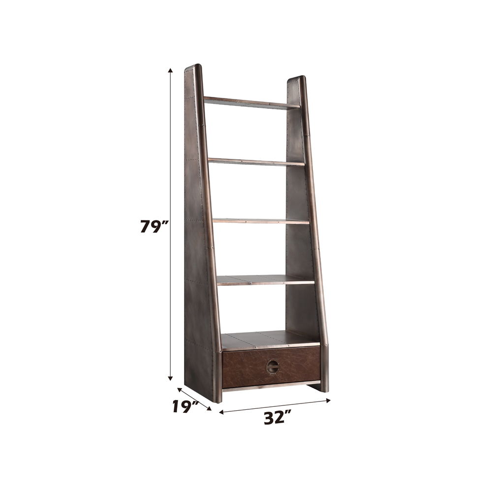 Brancaster - Bookcase - Aluminum - Urban Living Furniture (Los Angeles, CA)