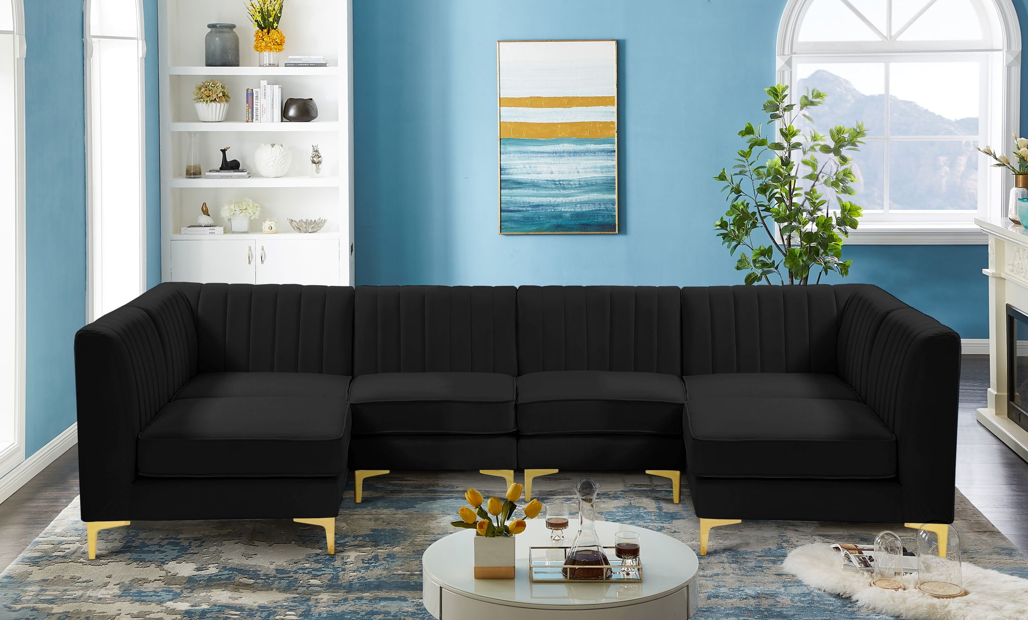 Alina - 6 Piece Modular U-Shaped Sectional - Urban Living Furniture (Los Angeles, CA)