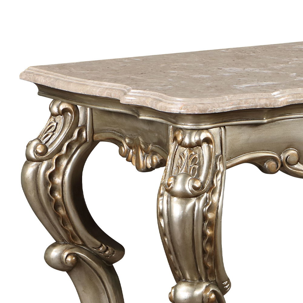 Miliani - Sofa Table With Marble Top - Natural Antique Bronze - Urban Living Furniture (Los Angeles, CA)