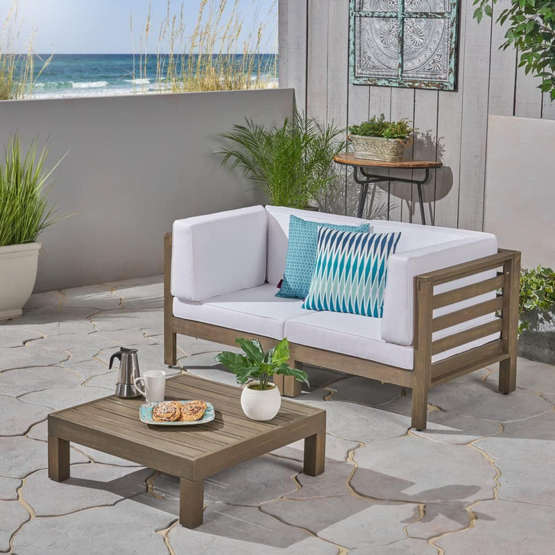 Oana - 3 Piece Love Seat Set With Coffee Table