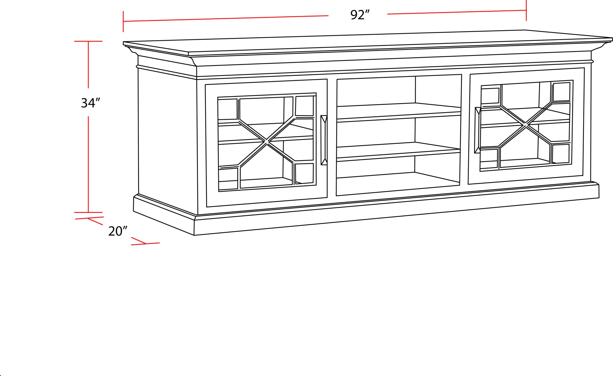 Sundance - TV Console (92")