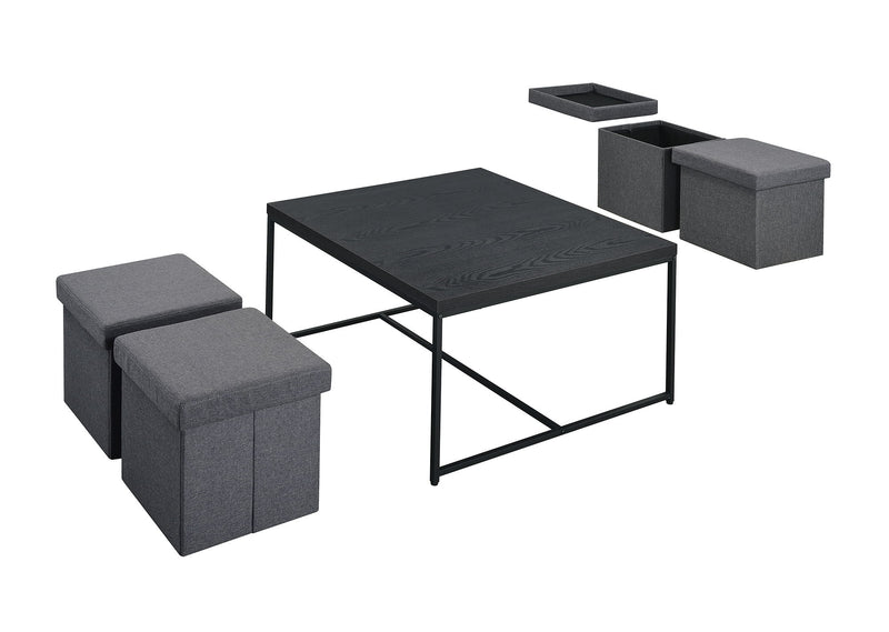 Caitlin - Wood Grain 5 Piece Coffee Table (Set of 5) - Urban Living Furniture (Los Angeles, CA)