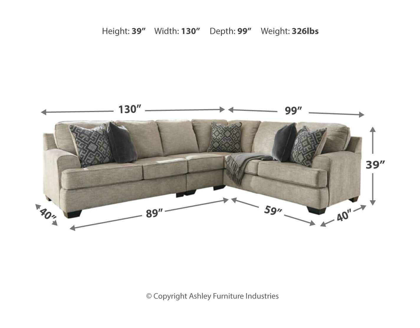 Bovarian - Sectional Set - Urban Living Furniture (Los Angeles, CA)