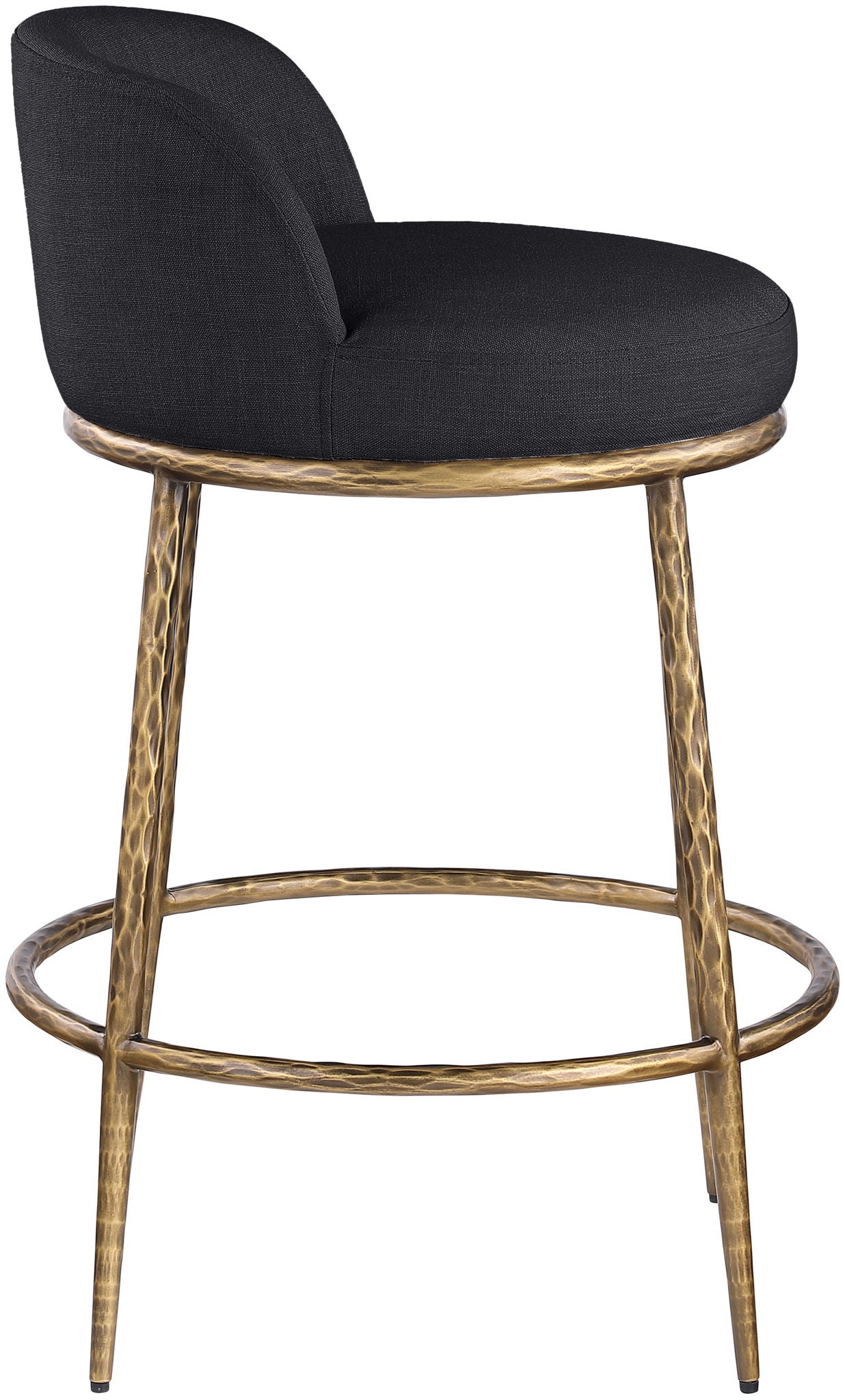 Ferro - Upholstered Counter Stool With Brushed Gold Base - Urban Living Furniture (Los Angeles, CA)