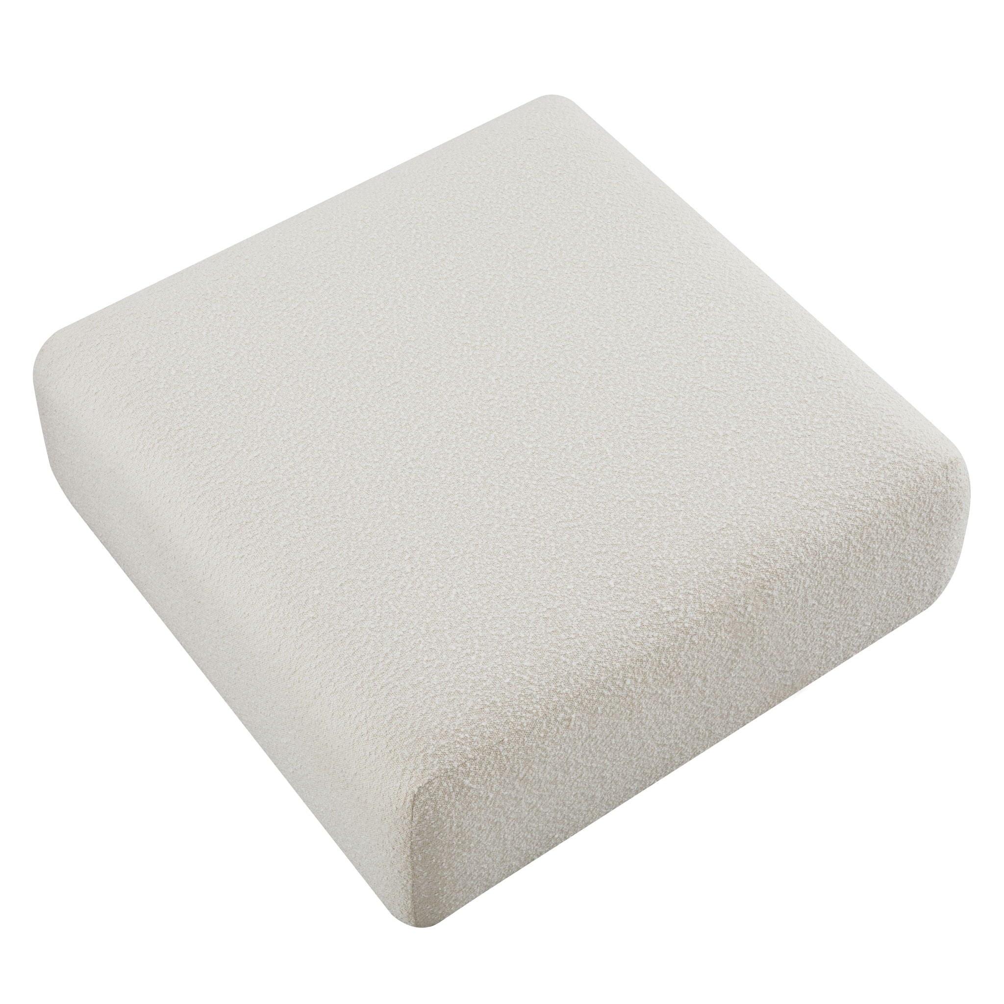 Hangover - Boucle Ottoman - Cream - Urban Living Furniture (Los Angeles, CA)