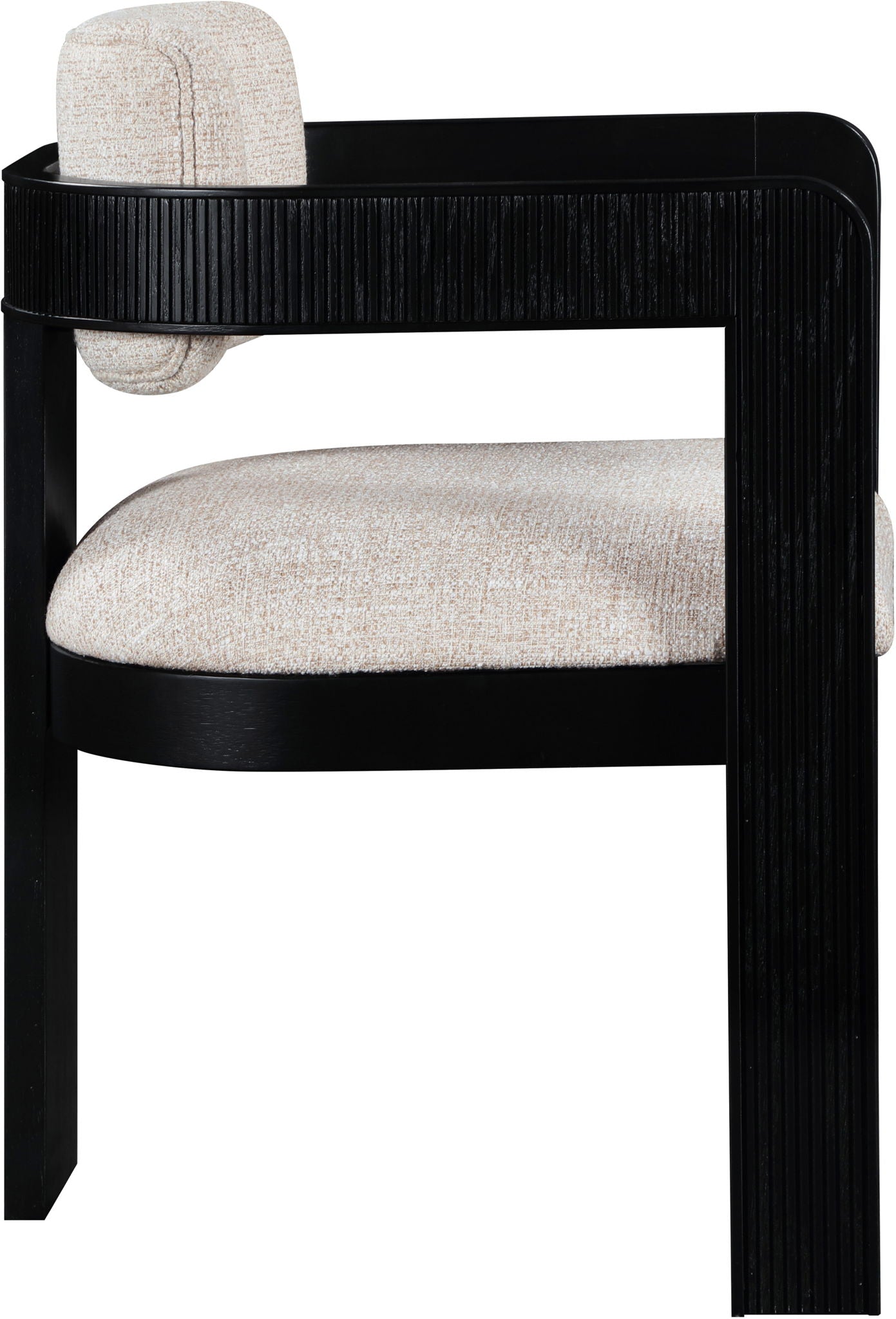 Sacha - Linen Dining Chair With Black Base (Set of 2) - Urban Living Furniture (Los Angeles, CA)