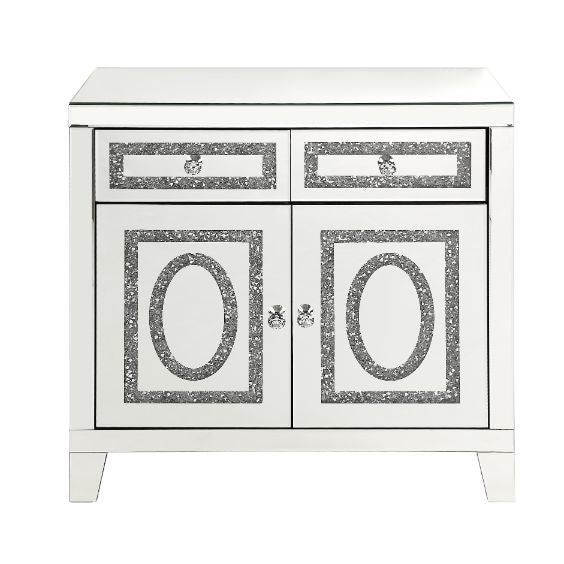 Noralie - Cabinet - Mirrored & Faux Diamonds - Urban Living Furniture (Los Angeles, CA)
