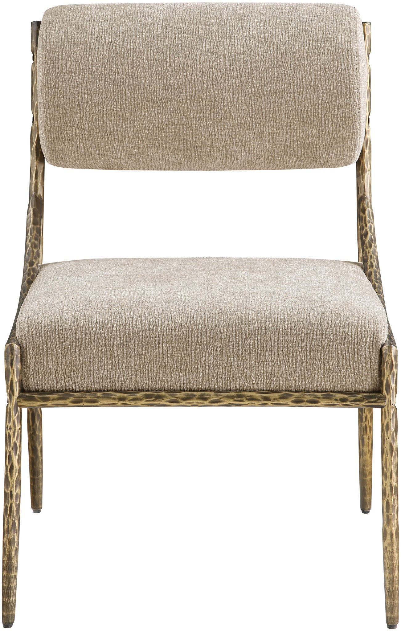 Bastille - Upholstered Dining Side Chair (Set of 2) - Brass Frame - Urban Living Furniture (Los Angeles, CA)