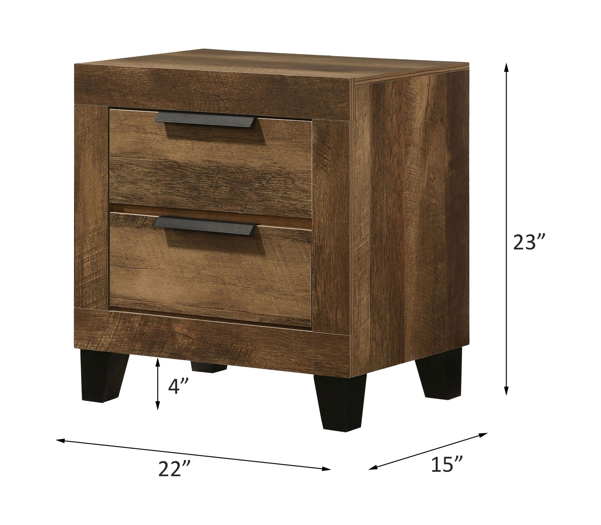 Morales - Nightstand - Rustic Oak - Urban Living Furniture (Los Angeles, CA)