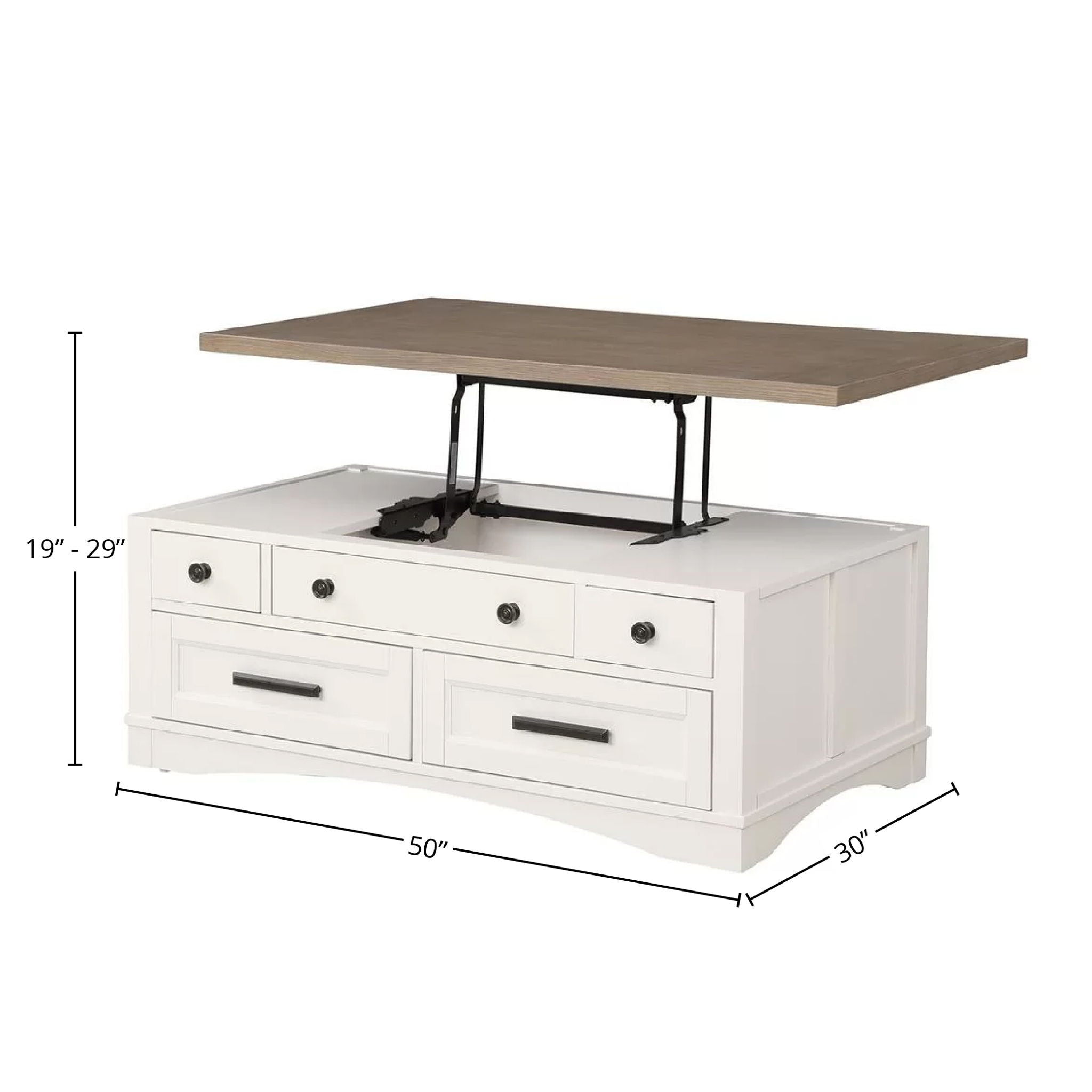 Americana Modern - Cocktail Table With Lift Top - Cotton - Urban Living Furniture (Los Angeles, CA)