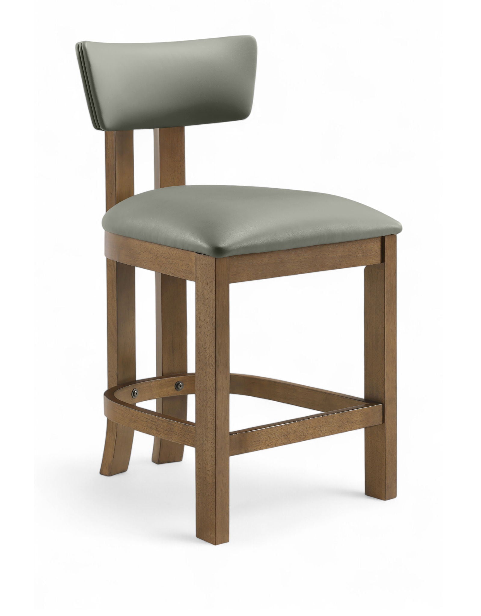 Lavrin - Vegan Leather Upholstered Counter Stool (Set of 2) - Walnut Base - Urban Living Furniture (Los Angeles, CA)