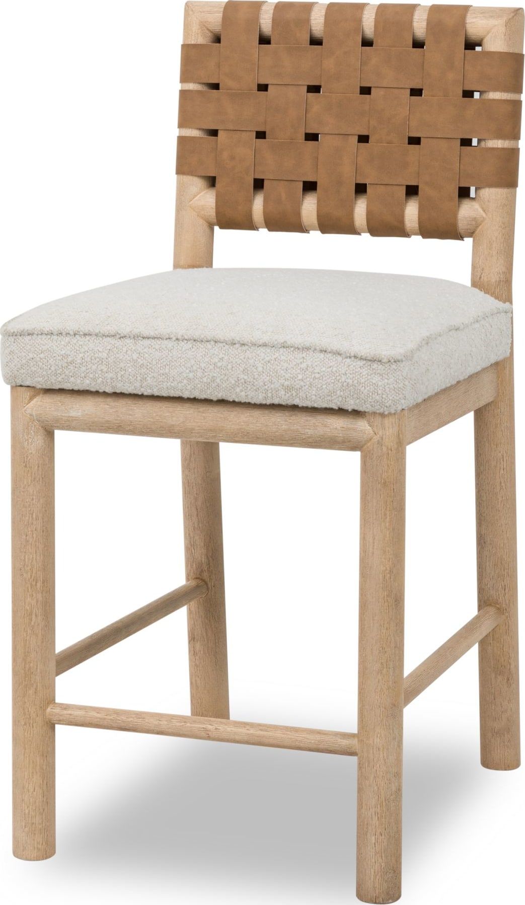 Dorsey - Weaven Counter Stool (Set of 2) - Ginger / Ricotta