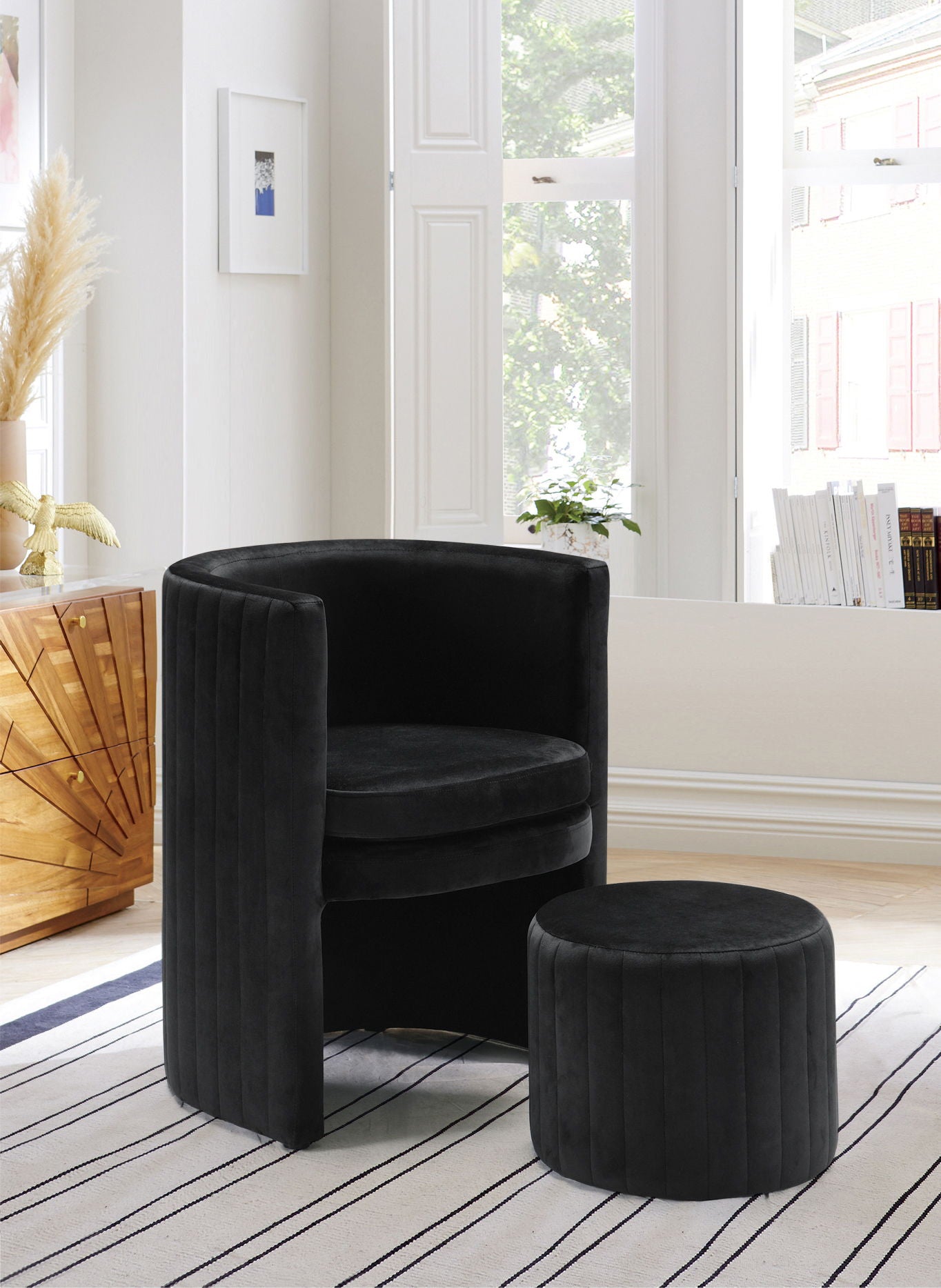 Selena - Accent Chair and Ottoman Set - Urban Living Furniture (Los Angeles, CA)