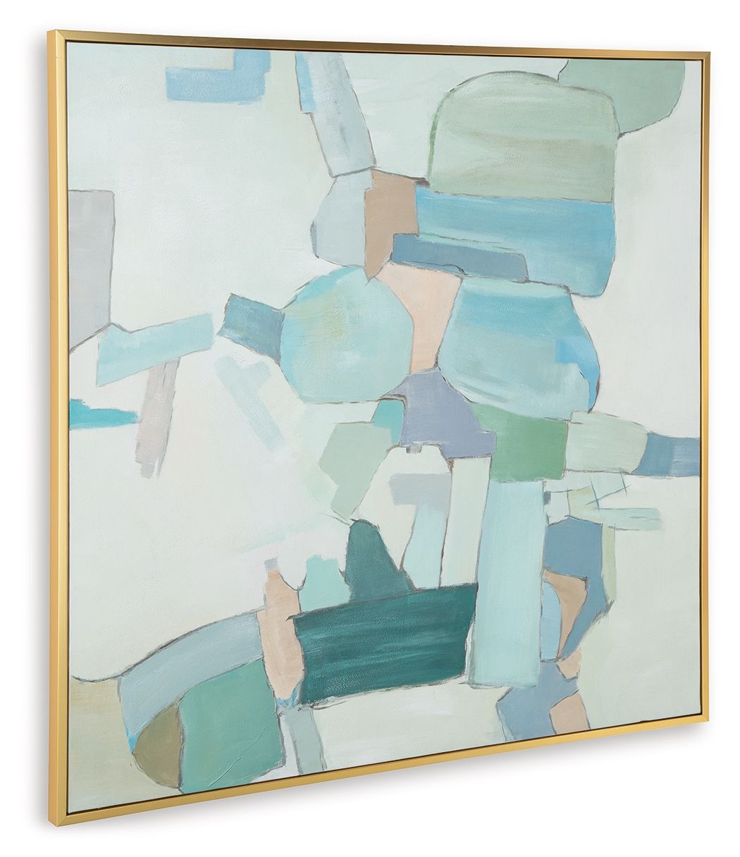 Wynburn - White / Blue / Green - Wall Art - Urban Living Furniture (Los Angeles, CA)