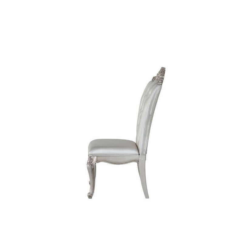 Gorsedd - Side Chair (Set of 2) - Cream Fabric & Antique White - Urban Living Furniture (Los Angeles, CA)