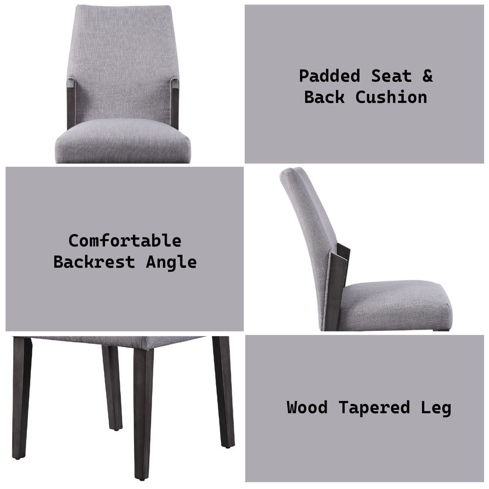 Belay - Side Chair (Set of 2) - Gray Fabric & Gray Oak - Urban Living Furniture (Los Angeles, CA)
