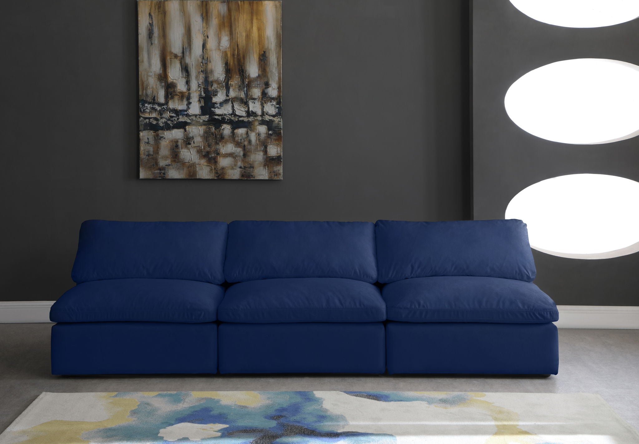 Cozy - Modular Armless 3 Seat Sofa - Urban Living Furniture (Los Angeles, CA)