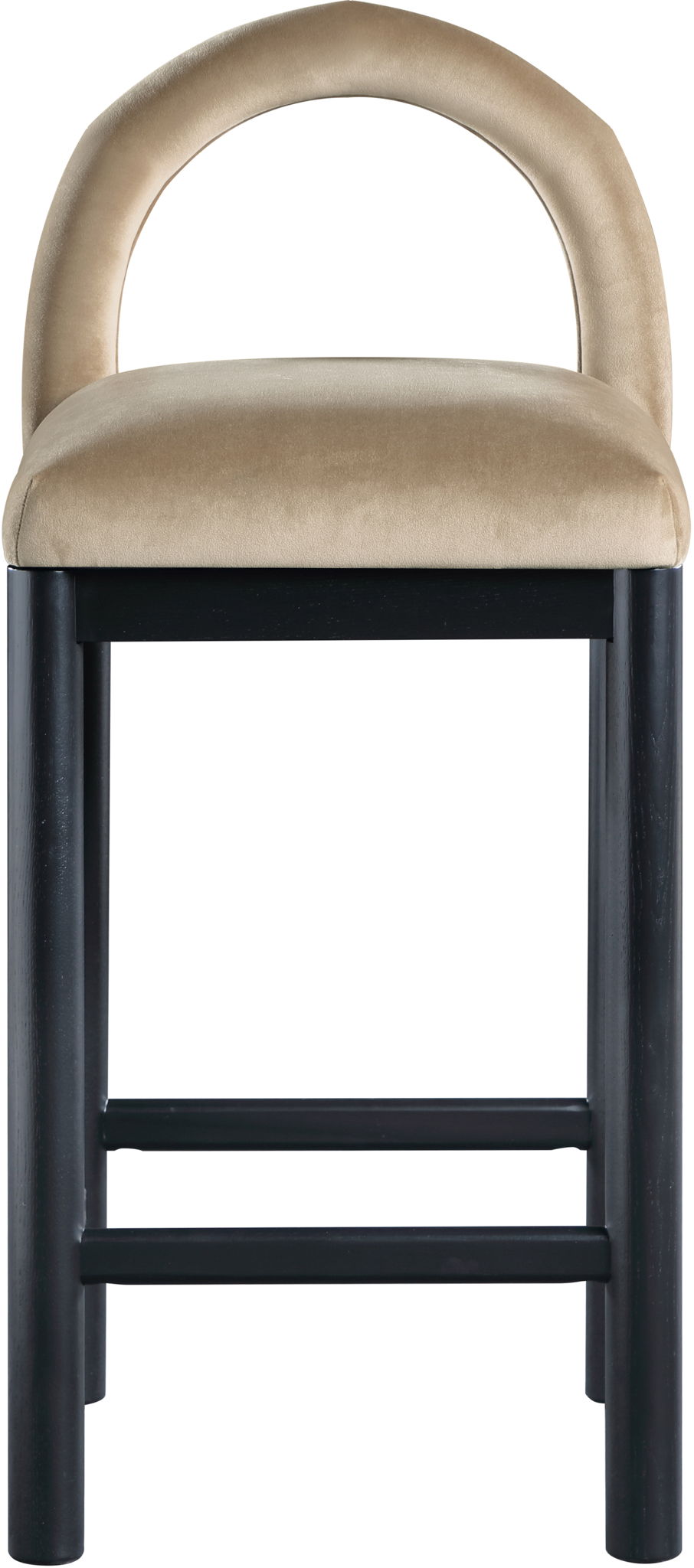Conrad - Velvet Counter Stool With Black Legs - Urban Living Furniture (Los Angeles, CA)