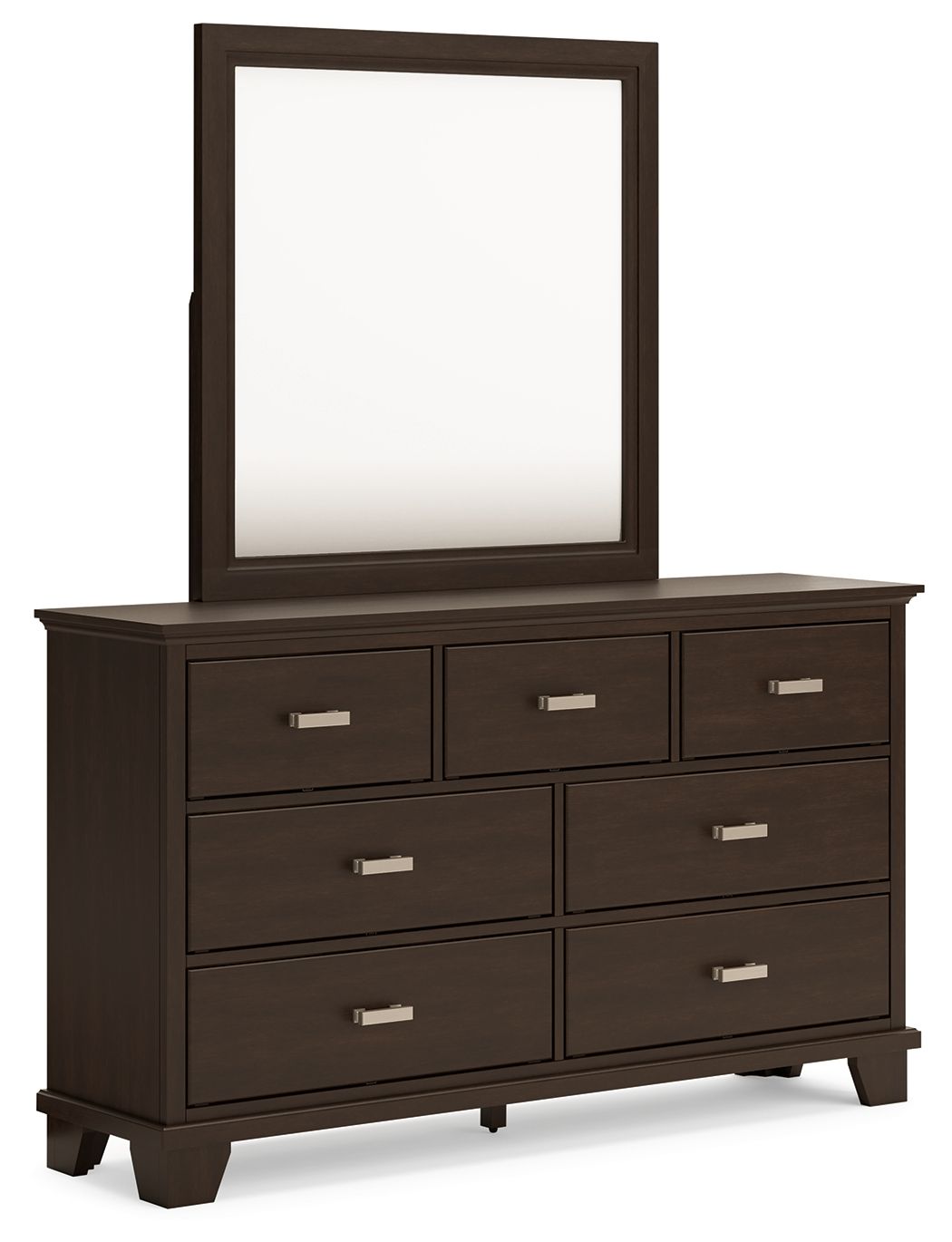 Covetown - Dresser And Mirror - Dark Brown - Urban Living Furniture (Los Angeles, CA)