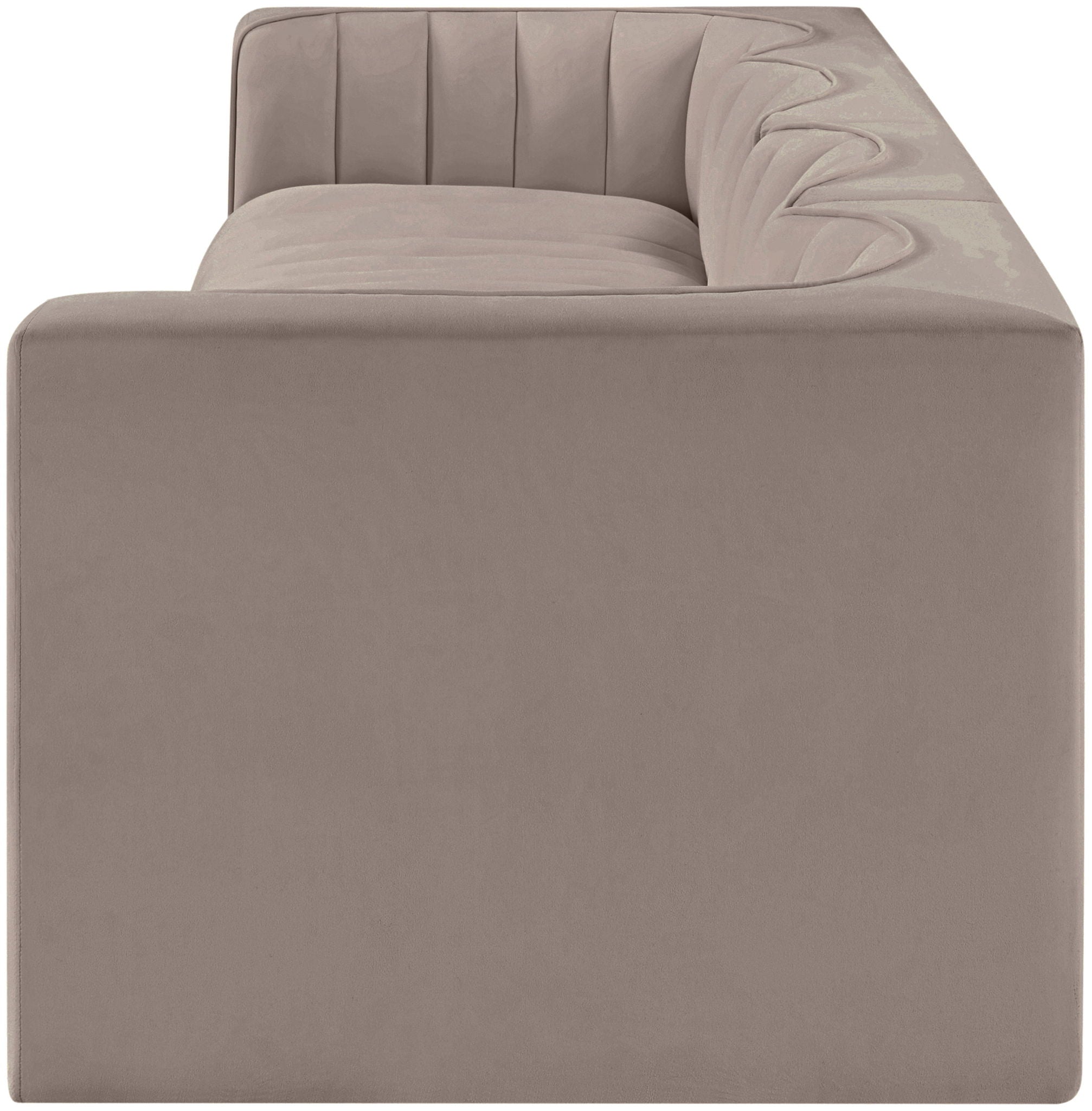 Rummi - Velvet Performance Fabric Upholstered 4 Piece Modular Sofa - Urban Living Furniture (Los Angeles, CA)