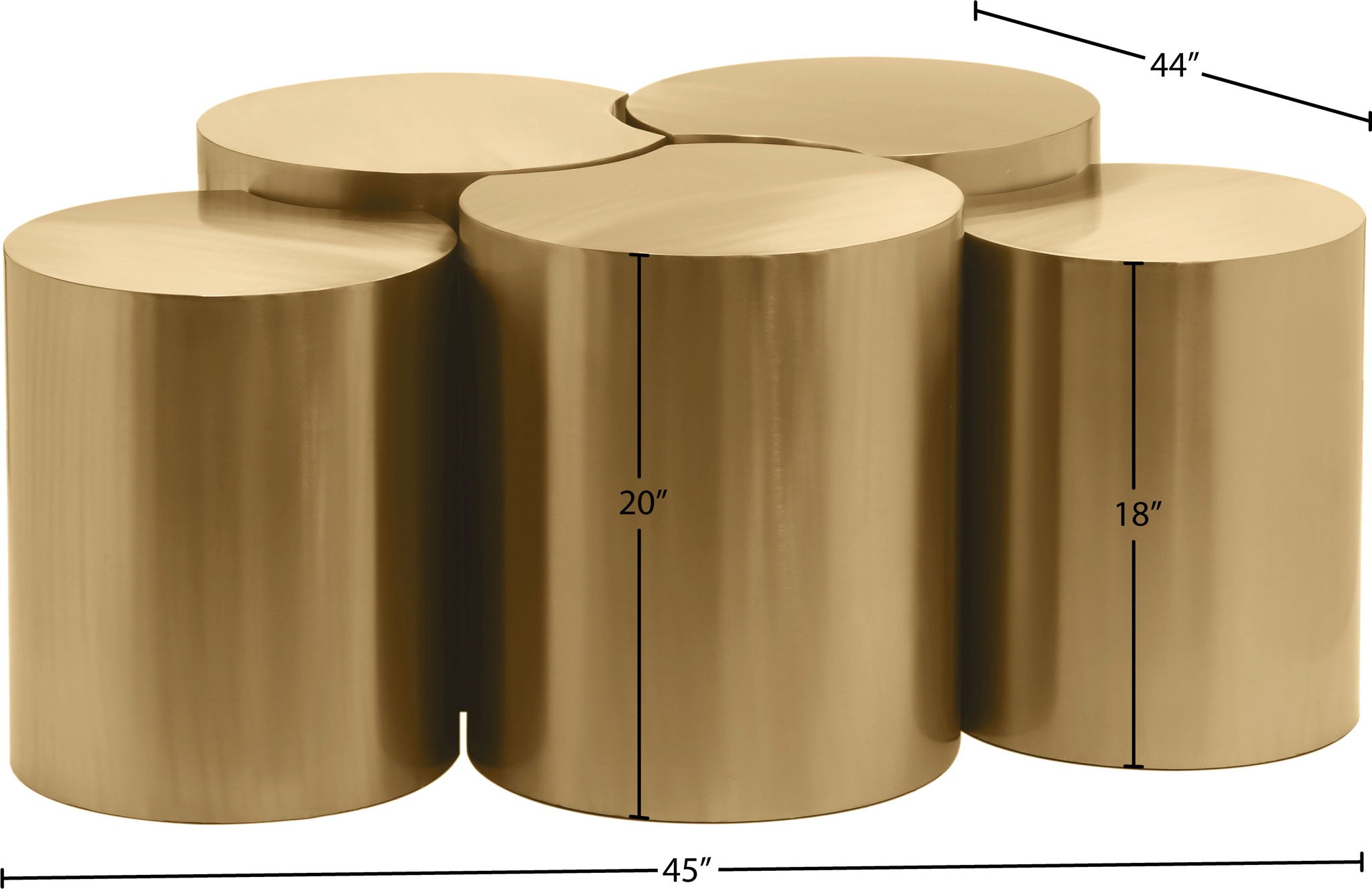 Dimple - 20" 5 Piece Modular Coffee Table - Urban Living Furniture (Los Angeles, CA)