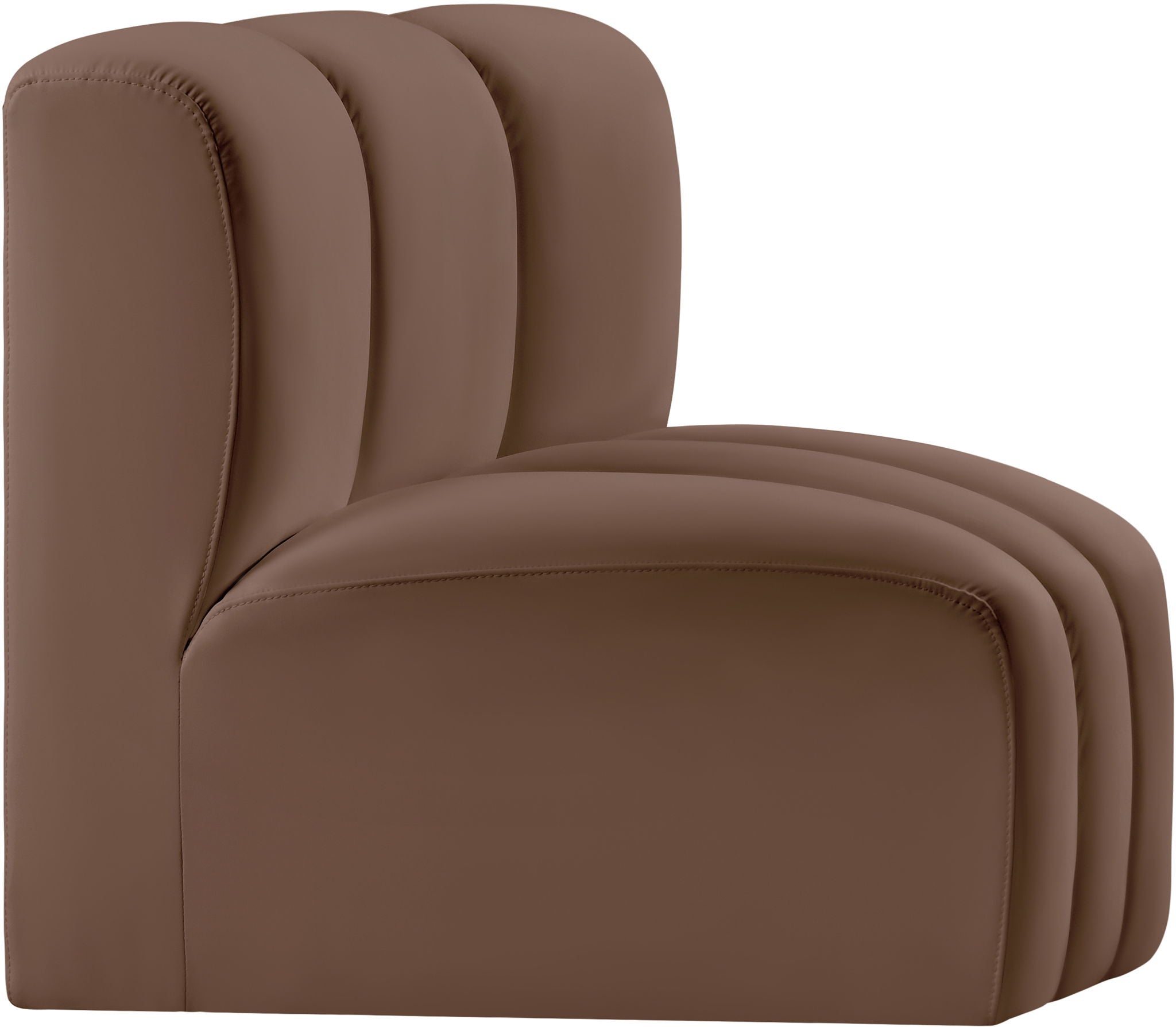 Arc - Faux Leather Curved Corner Chair - Urban Living Furniture (Los Angeles, CA)
