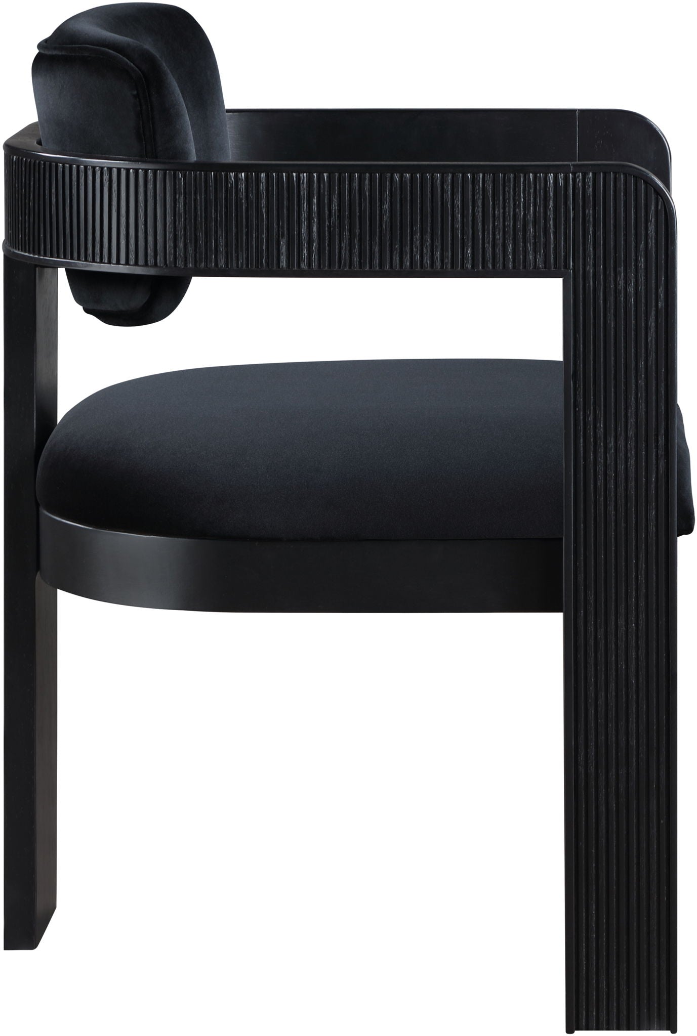 Sacha - Velvet Dining Chair With Black Base (Set of 2) - Urban Living Furniture (Los Angeles, CA)