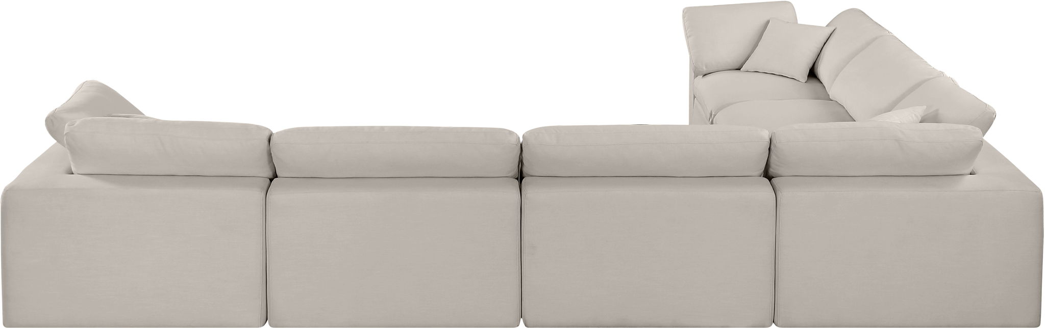 Comfy - 6 Piece Linen Modular Corner Sectional - Urban Living Furniture (Los Angeles, CA)