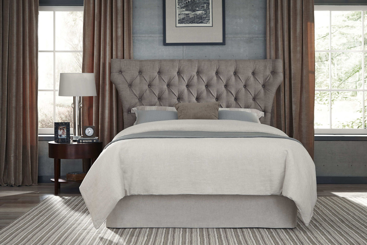 Geneva Melina - California King Tufted Upholstered Headboard - Dolphin Linen