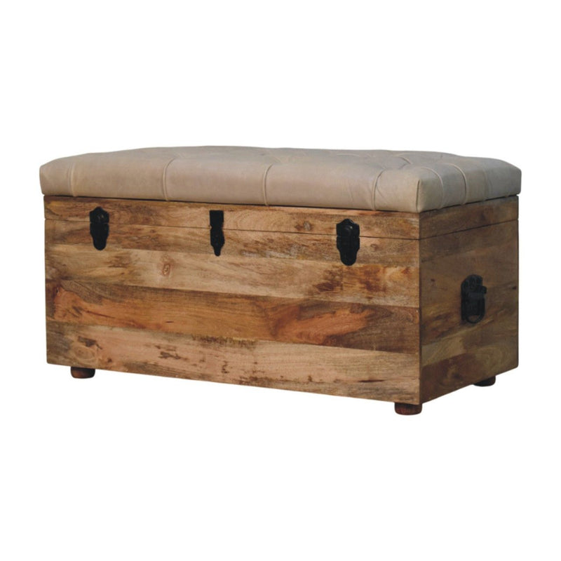Buffalo - Leather Storage Trunk