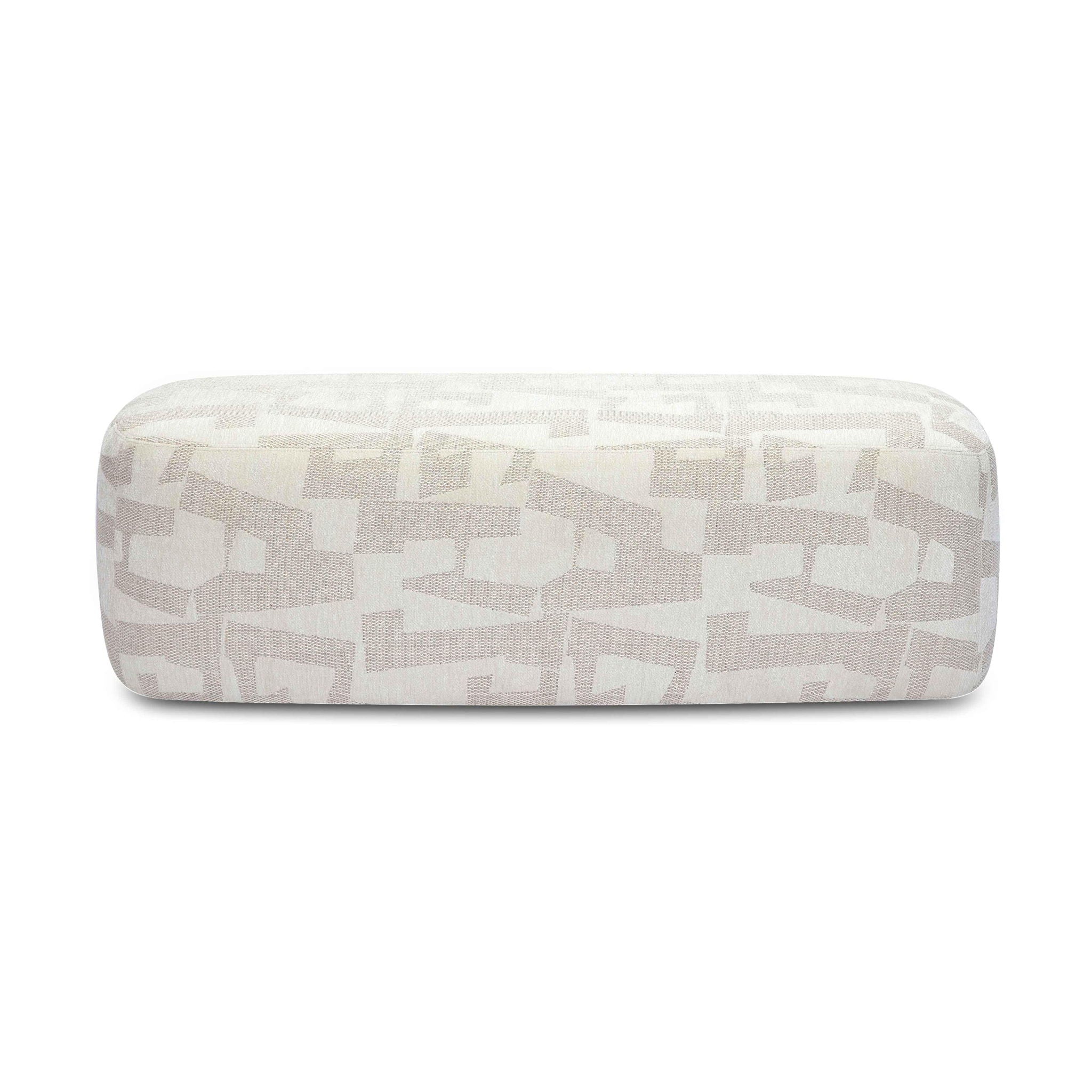 Graceland - Jacquard Bench - Cream - Urban Living Furniture (Los Angeles, CA)