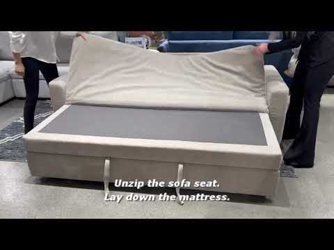 Haran - Sofa With Sleeper - Beige Fabric - Urban Living Furniture (Los Angeles, CA)