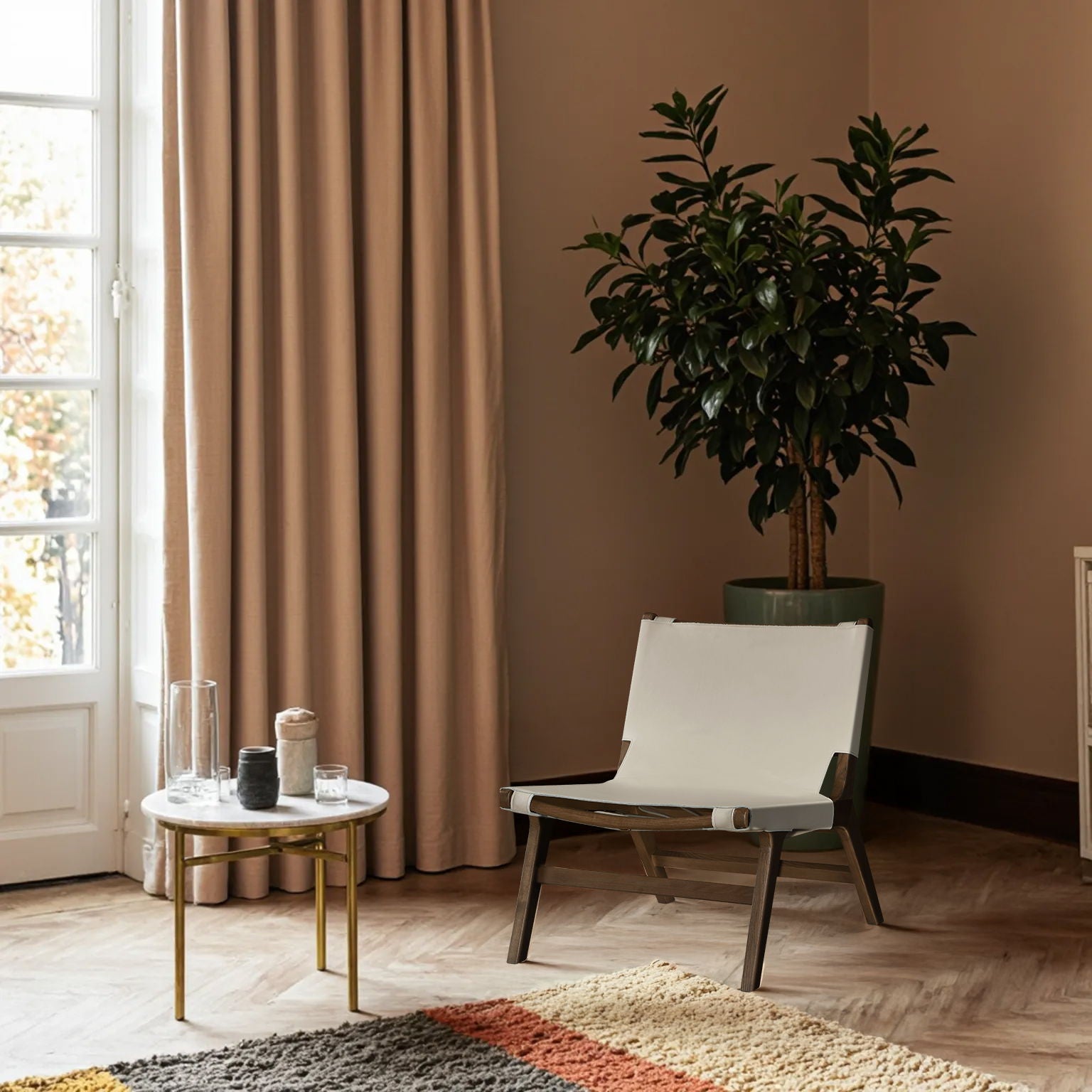Rawlins - Accent Chair - Walnut Frame - Urban Living Furniture (Los Angeles, CA)