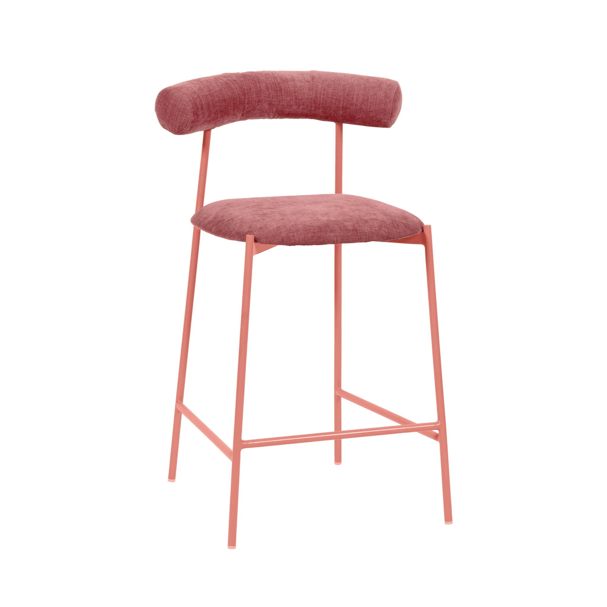 Liliana - Velvet Bar Stool - Urban Living Furniture (Los Angeles, CA)